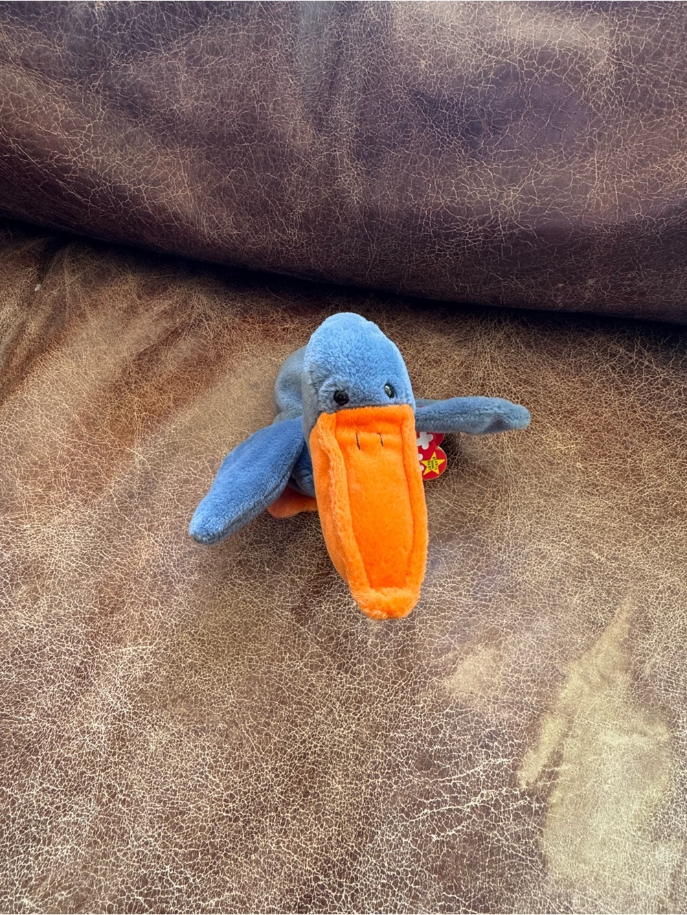 Ty Blue and Orange Platypus Plush